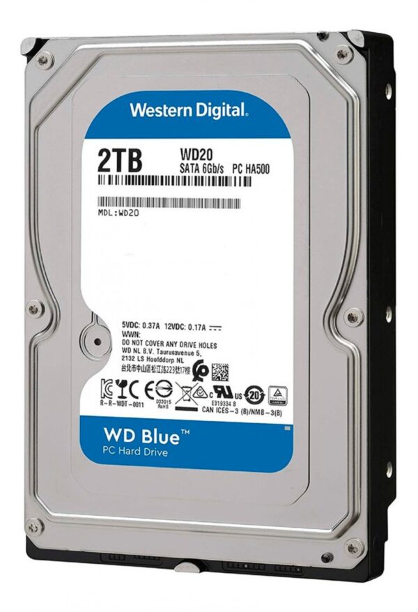 Disco Hdd 2Tb Wd Blue Sata 256Mb 7200Rpm Wd20Ezbx