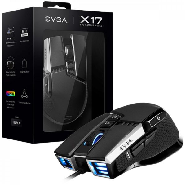 Mouse Gamer Evga X17 Black