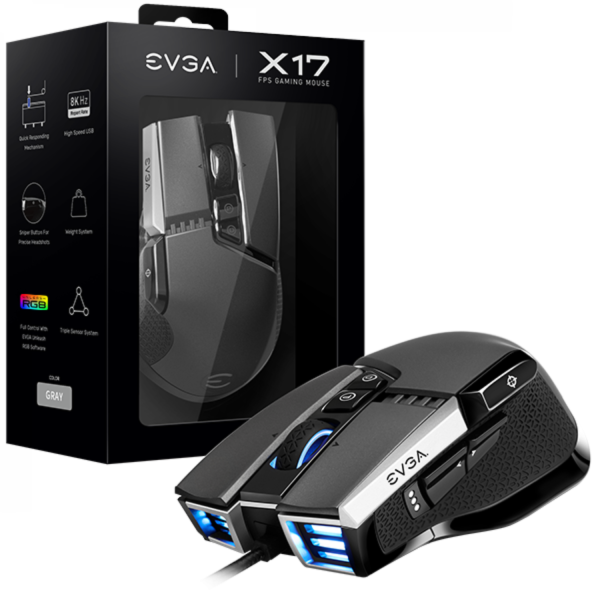 Mouse Gamer Evga X17 Grey