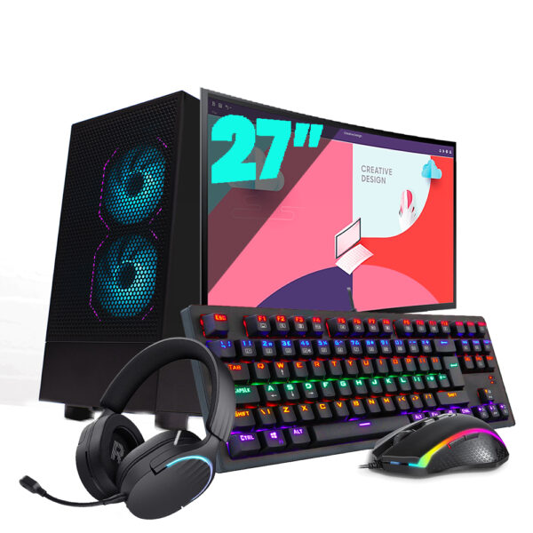 Pc Amd Ryzen 7 8700G 32Gb Ddr5 1Tb Radeon 780M + IA Led 27″ 100Hz