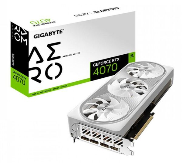 Placa De Video Gigabyte Rtx 4070 Aero Oc V2 12Gb