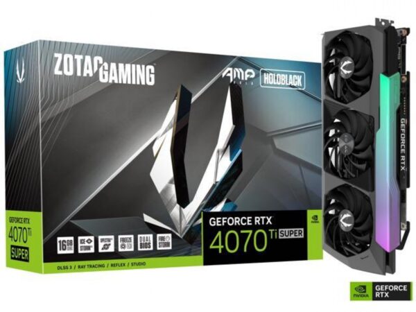 Placa De Video Zotac Rtx 4070Ti Super 16Gb Amp Holo