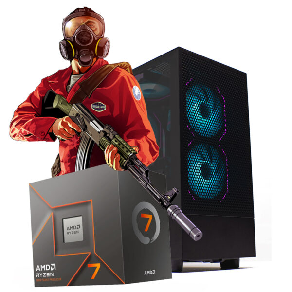 Pc Amd Ryzen 7 8700G 32Gb Ddr5 1Tb M.2 Radeon 740M + IA