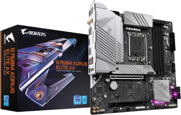 Mother Gigabyte (Lga1700) B760M Aorus Elite Ax 1.3