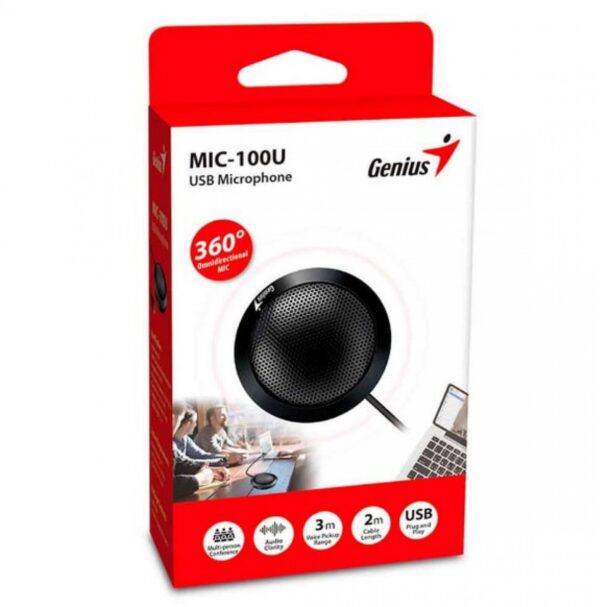 Microfono Conferencia Genius Mic-100U Black