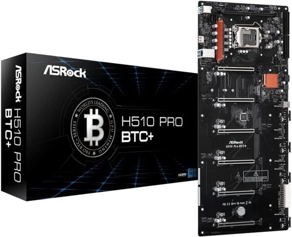 MOTHER ASROCK (LGA1200) H510 PRO BTC+ MINERIA PCI-Ex6