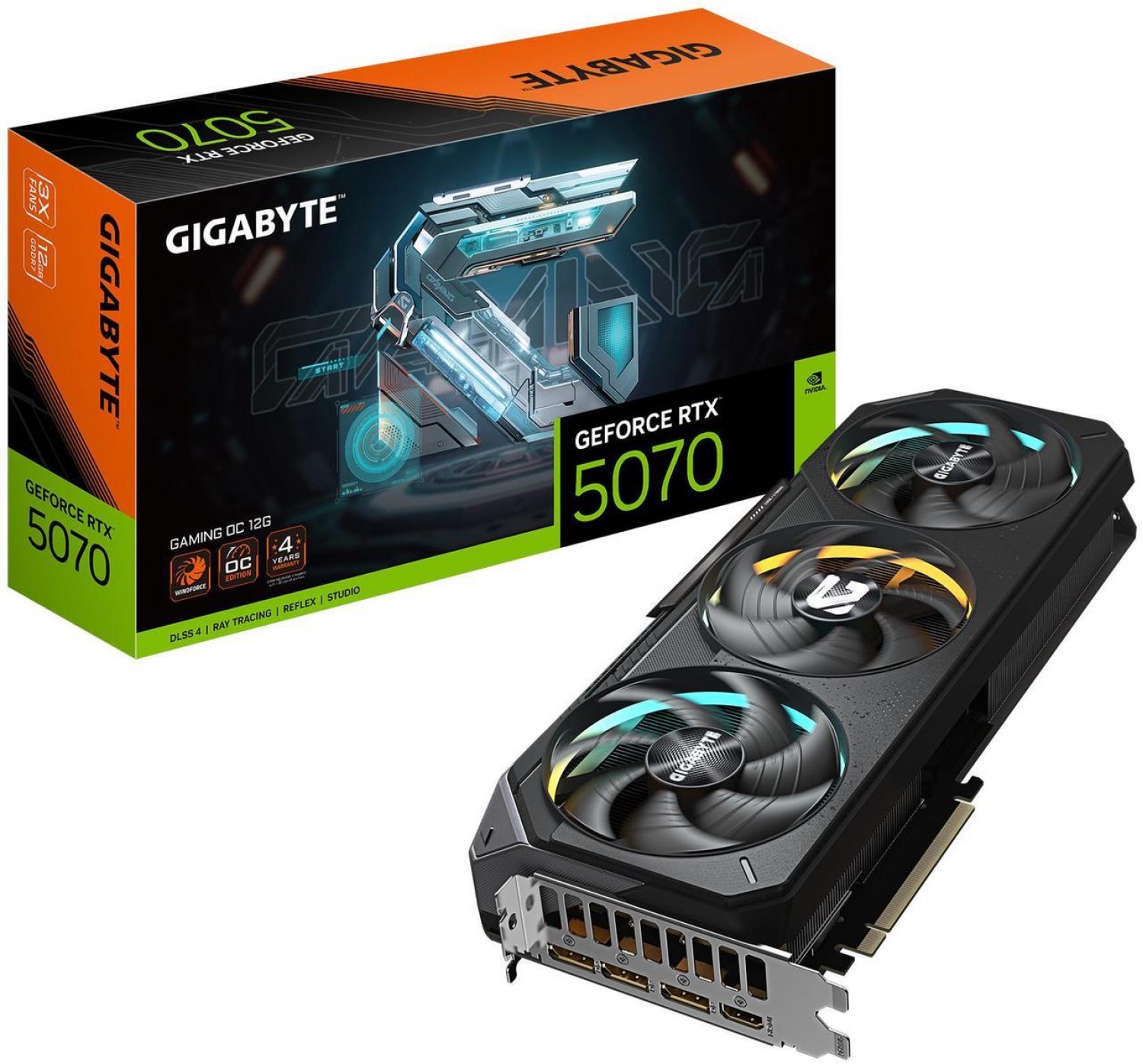 PLACA DE VIDEO GIGABYTE RTX 5070 GAMING OC 12GB