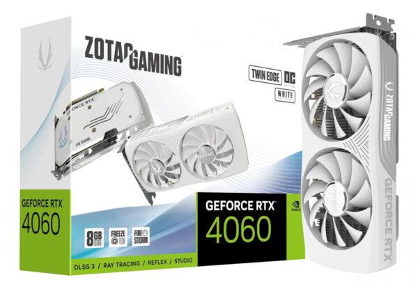 PLACA DE VIDEO ZOTAC RTX 4060 8GB TWIN EDGE OC WHITE EDT